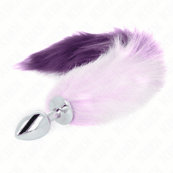 Comprar KINK - PLUG ANAL TALLA S 7 X 3 CM CON COLA SINTÉTICA 40 CM VIOLETA al mejor precio - Envíos Discretos