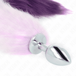 Comprar KINK - PLUG ANAL TALLA S 7 X 3 CM CON COLA SINTÉTICA 40 CM VIOLETA al mejor precio - Envíos Discretos