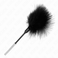 Comprar KINK - PLUMAS PARA COSQUILLAS CON MANGO DE DIAMANTES DE IMITACIÓN 27 CM al mejor precio - Envíos Discretos