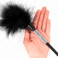 Comprar KINK - PLUMAS PARA COSQUILLAS CON MANGO DE DIAMANTES DE IMITACIÓN 50 CM al mejor precio - Envíos Discretos