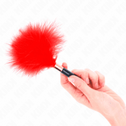 Comprar KINK - PLUMAS PARA COSQUILLAS METAL DORADO ROJO 18 CM al mejor precio - Envíos Discretos