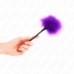 Comprar KINK - PLUMAS PARA COSQUILLAS MORADO USADO PARA EL KIT BONDAGE 27 CM al mejor precio - Envíos Discretos