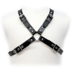 Comprar LEATHER BODY - BLACK BUCKLE HARNESS FOR MEN al mejor precio - Envíos Discretos