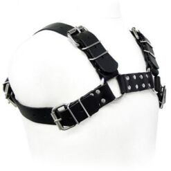 Comprar LEATHER BODY - BLACK BULL DOG HARNESS al mejor precio - Envíos Discretos