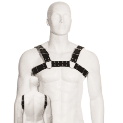 Comprar LEATHER BODY - BLACK BULL DOG HARNESS al mejor precio - Envíos Discretos