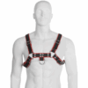 Comprar LEATHER BODY - CHAIN HARNESS III BLACK / RED al mejor precio - Envíos Discretos