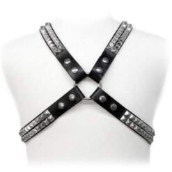 Comprar LEATHER BODY - PYRAMID STUD HARNESS al mejor precio - Envíos Discretos