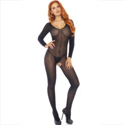 Comprar LEG AVENUE - BODYSTOCKING NEGRO MANGA LARGA al mejor precio - Envíos Discretos