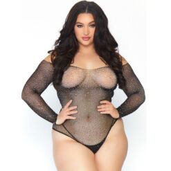 Comprar LEG AVENUE - CRYSTALIZED FISHNET BODYSTOCKING 1X-2X al mejor precio - Envíos Discretos