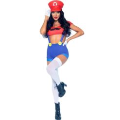 Comprar LEG AVENUE - DISFRAZ SEXY MARIO BROS ROJO/AZUL S al mejor precio - Envíos Discretos