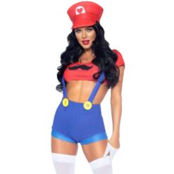 Comprar LEG AVENUE - DISFRAZ SEXY MARIO BROS ROJO/AZUL S al mejor precio - Envíos Discretos