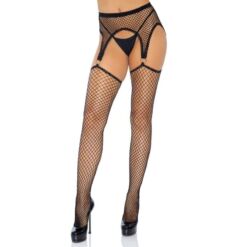 Comprar LEG AVENUE - INDUSTRIAL MEDIAS - LIGUERO CON ANILLAS CUERPO DE RED TALLA ÚNICA al mejor precio - Envíos Discretos