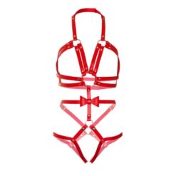 Comprar LEG AVENUE - KINK TEDDY ARNÉS CON TACHUELAS TALLA L - ROJO al mejor precio - Envíos Discretos