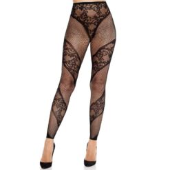 Comprar LEG AVENUE - MALLAS SIN PIE DE ENCAJE Y TRANSPARENCIA NEGRO al mejor precio - Envíos Discretos