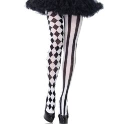 Comprar LEG AVENUE - MEDIAS ARLEQUIN NEGRO/BLANCO al mejor precio - Envíos Discretos