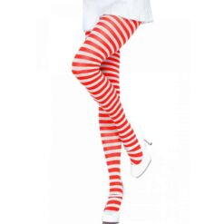 Comprar LEG AVENUE - MEDIAS DE RAYAS BLANCO/ROJO al mejor precio - Envíos Discretos