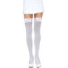 Comprar LEG AVENUE - MEDIAS NYLON BLANCO Y LAZO BLANCO al mejor precio - Envíos Discretos