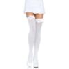 Comprar LEG AVENUE - MEDIAS NYLON BLANCO Y LAZO ROSA al mejor precio - Envíos Discretos
