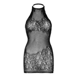 Comprar LEG AVENUE - MINI VESTIDO CON PEDRERÍA TALLA ÚNICA - NEGRO al mejor precio - Envíos Discretos
