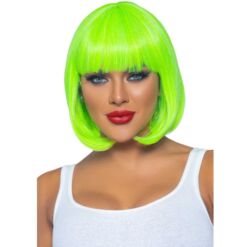Comprar LEG AVENUE - PELUCA BOB FLUORESCENTE VERDE NEON al mejor precio - Envíos Discretos