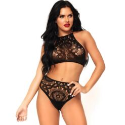 Comprar LEG AVENUE - SET 2 PIEZAS TOP Y PANTIES S/M al mejor precio - Envíos Discretos