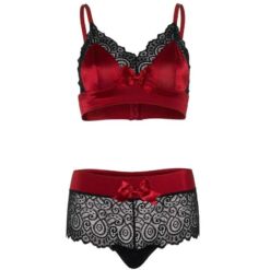 Comprar LEG AVENUE - SET DOS PIEZAS ROJO Y NEGRO S/M al mejor precio - Envíos Discretos