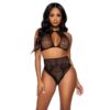Comprar LEG AVENUE - SET DOS PIEZAS TOP CORTO CUELLO HALTER Y TANGA TALLA ÚNICA al mejor precio - Envíos Discretos