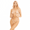 Comprar LEG AVENUE - SET SUJETADOR MUÑEQUERAS & TANGA PERLA al mejor precio - Envíos Discretos