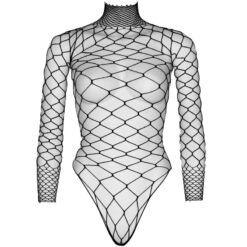 Comprar LEG AVENUE - TEDDY CUERPO DE RED MANGA LARGA NEGRO S/M al mejor precio - Envíos Discretos