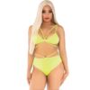 Comprar LEG AVENUE - TOP & BRAGAS CON TIRANTES AMARILLO al mejor precio - Envíos Discretos