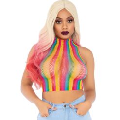 Comprar LEG AVENUE - TOP DE REJILLA MULTICOLOR al mejor precio - Envíos Discretos
