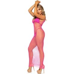 Comprar LEG AVENUE - VESTIDO DE REJILLA LARGO FUCSIA TALLA ÚNICA al mejor precio - Envíos Discretos