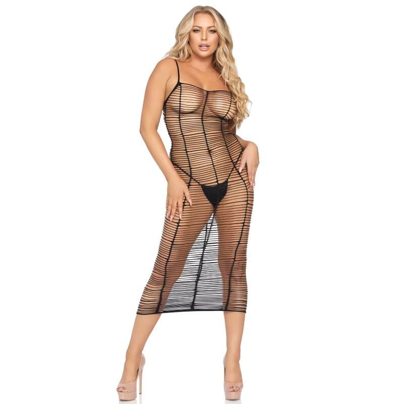 LEG AVENUE - VESTIDO LINEAS HORIZONTALES TALLA ÚNICA - piKanteo | Despierta tu lado más piKante Comprar LEG AVENUE - VESTIDO LINEAS HORIZONTALES TALLA ÚNICA al mejor precio - Envíos Discretos