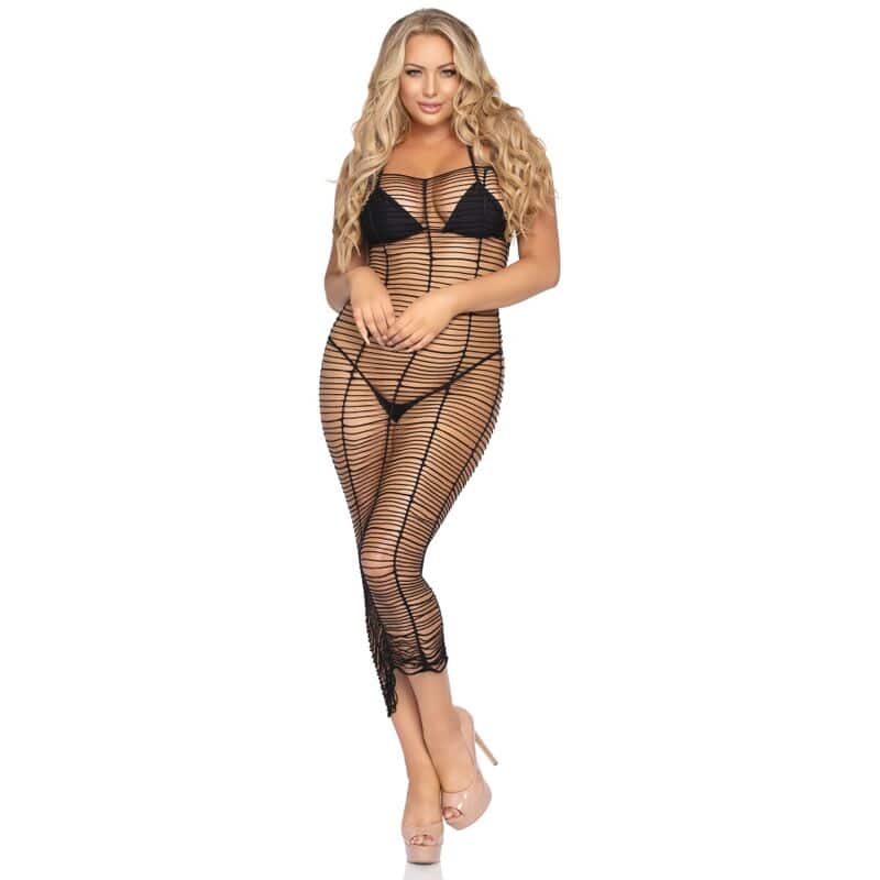 LEG AVENUE - VESTIDO LINEAS HORIZONTALES TALLA ÚNICA - piKanteo | Despierta tu lado más piKante Comprar LEG AVENUE - VESTIDO LINEAS HORIZONTALES TALLA ÚNICA al mejor precio - Envíos Discretos
