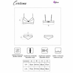 Comprar LIVCO CORSETTI FASHION - CERISEMA LC 21005 BRA + PANTY CORAL S/M al mejor precio - Envíos Discretos
