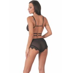 Comprar LIVCO CORSETTI FASHION - DREZNA LC 90733 SUJETADOR + PANTY NEGRO L/XL al mejor precio - Envíos Discretos