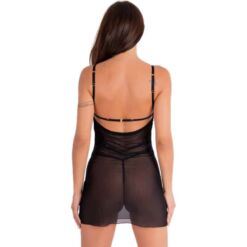 Comprar LIVCO CORSETTI FASHION - KROLINA LC 90734 CHEMISE + TANGA NEGRO L/XL al mejor precio - Envíos Discretos