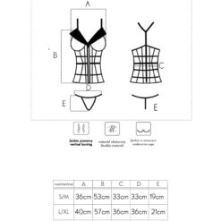 Comprar LIVCO CORSETTI FASHION - LAURA LC 20215 CORSET + TANGA L/XL al mejor precio - Envíos Discretos