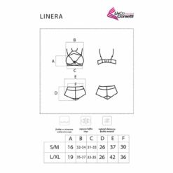 Comprar LIVCO CORSETTI FASHION - LINERA FOR THE SENSES COLLECTION SUJETADOR + PANTY NEGRO L/XL al mejor precio - Envíos Discretos