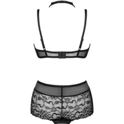 Comprar LIVCO CORSETTI FASHION - LINERA FOR THE SENSES COLLECTION SUJETADOR + PANTY NEGRO S/M al mejor precio - Envíos Discretos