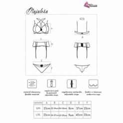 Comprar LIVCO CORSETTI FASHION - MAJALESA LC 90526 SUJETADOR + LIGUERO + PANTY BLACK S/M al mejor precio - Envíos Discretos