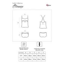 Comprar LIVCO CORSETTI FASHION - MIRAAZE LC 90567 CAMISETA + SHORTS NEGRO L/XL al mejor precio - Envíos Discretos