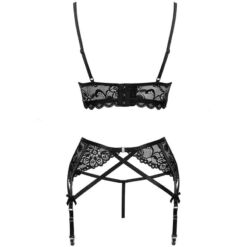 Comprar LIVCO CORSETTI FASHION - MORIDAM LC 90552 SUJETADOR + LIGUERO + PANTY NEGRO L/XL al mejor precio - Envíos Discretos