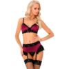 Comprar LIVCO CORSETTI FASHION - NAHIR LC 20214 SUJETADOR + PANTY + LIGUERO L/XL al mejor precio - Envíos Discretos