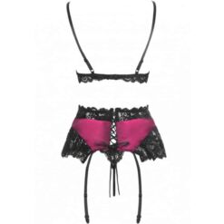 Comprar LIVCO CORSETTI FASHION - NAHIR LC 20214 SUJETADOR + PANTY + LIGUERO S/M al mejor precio - Envíos Discretos