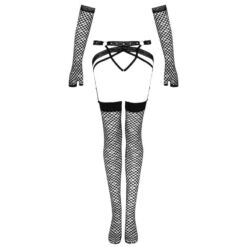 Comprar LIVCO CORSETTI FASHION - NEMALIA SET LIGUERO + MEDIAS + GUANTES NEGRO L/XL al mejor precio - Envíos Discretos
