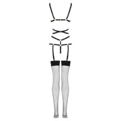 Comprar LIVCO CORSETTI FASHION - THIARA LC 20213 SET BODY + MEDIAS NEGRO L/XL al mejor precio - Envíos Discretos