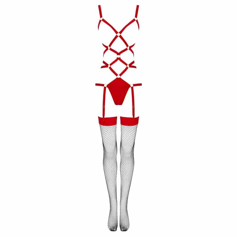 LIVCO CORSETTI FASHION - THIARA LC 20213 SET BODY + MEDIAS ROJA S/M - piKanteo | Despierta tu lado más piKante Comprar LIVCO CORSETTI FASHION - THIARA LC 20213 SET BODY + MEDIAS ROJA S/M al mejor precio - Envíos Discretos