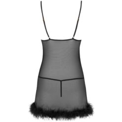 Comprar LIVCO CORSETTI FASHION - ZERUNAM SET BABYDOLL + TANGA NEGRO S/M al mejor precio - Envíos Discretos