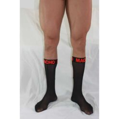 Comprar MACHO - CALCETINES FINOS NEGRO/ROJO TALLA ÚNICA al mejor precio - Envíos Discretos